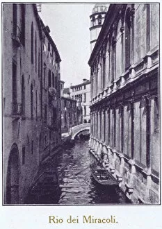 A view of Rio dei Miracoli, Venice, 1929