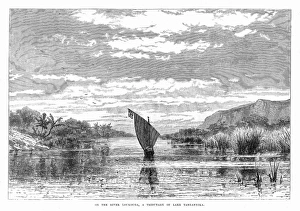 View of River Loukouga, tributary of Lake Tanganyika, Africa View of River Loukouga, tributary of Lake Tanganyika, Africa