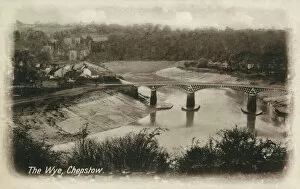 Regency Collection: View of the River Wye and Old Wye Bridge at Chepstow