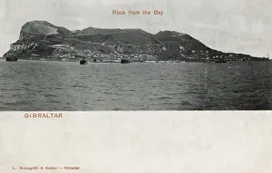View of The Rock from the bay, Gibraltar