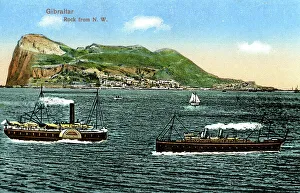 View of the Rock from the North West, Gibraltar
