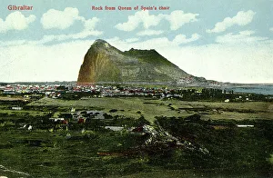 Spains Collection: View of the Rock from the Queen of Spain's Chair, Gibraltar