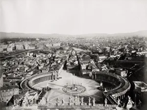 Peters Prints: View of Rome taken from St. Peters basilica, the Vatican