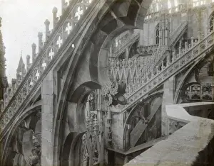 View on the roof, Milan Cathedral, Milan, Italy