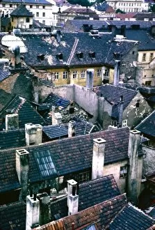 Images Dated 9th August 2012: View across roofs in an East European town