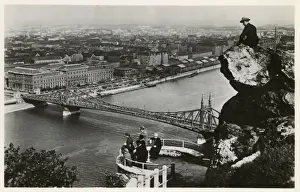 Budapest Prints: View from Saint Gellert Hill, Budapest, Hungary