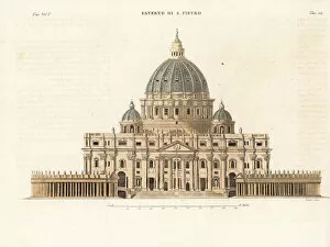 Degli Collection: View of Saint Peters Basilica, Rome
