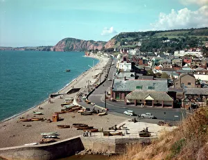 Sidmouth Prints: View from Salcombe Hill, Sidmouth