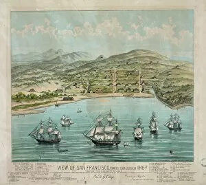 View of San Francisco, formerly Yerba Buena, in 1846-7. Befo