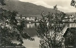 Hordaland Prints: View of the Sandven Hotel, Norheimsund, Norway