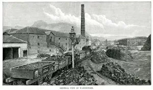 Manufacture Collection: View of Scotch whisky warehouses 1890