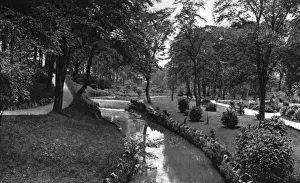 Landscaped Prints: View of the Serpentine Walks, Buxton, Derbyshire