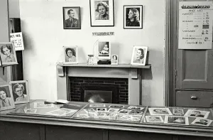 View of shopfront of Coronet Portrait Studio in Haymarket, Sheffield Date: 1948 - 1950