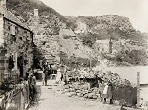 View along the shore at Runswick, Yorkshire