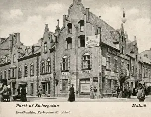 View of Sodergatan, Malmo, Sweden