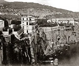 Sorrento Prints: View of Sorrento, Italy, circa 1880s