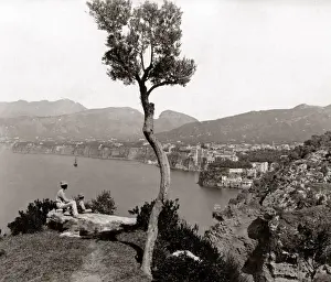 New Images May Prints: View of Sorrento, Italy, circa 1880s. Date: circa 1880s