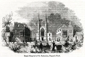 View of St Katharine's Hospital, Regent's Park, London