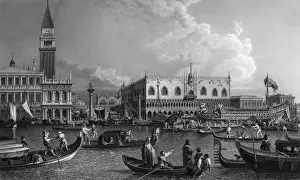 Ascension Prints: View toward St Marks Square, Venice, Italy