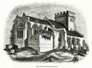 Images Dated 12th September 2019: View of St Marys Church, Stone, near Dartford, Kent