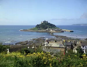 Cornish Collection: View of St Michaels Mount, Cornwall