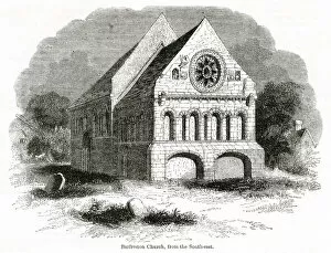 View of St Nicholas Church, Barfreston, Kent
