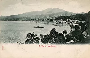 View of St Pierre, Martinique, West Indies
