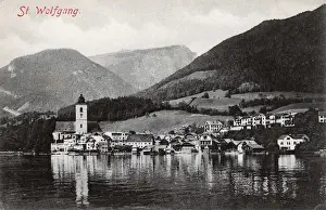 Austria Prints: View of St Wolfgang, near Salzburg, Austria