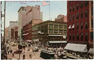 View of State Street, Chicago, Illinois, USA