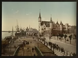 Antwerp Collection: View of the Steen with the port, Antwerp, Belgium