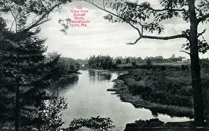 Maine Prints: View from Sunset Rock, Kennebunkport, Maine, USA