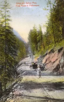 Sylvan Prints: View of Sylvan Pass, near Cody, Wyoming, USA