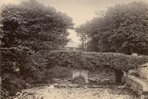 View of Talybont (Tal-y-bont) Bridge in the village of Talybont, near Barmouth, North Wales Date: circa 1889