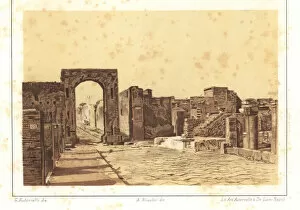 Luca Collection: View of the Temple of Fortuna Augusta, Pompeii