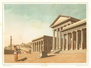 View of the Temple of Venus near the Marina Gate, Pompeii