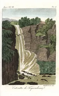 View of the Tequendama Falls, Bogota River, Colombia
