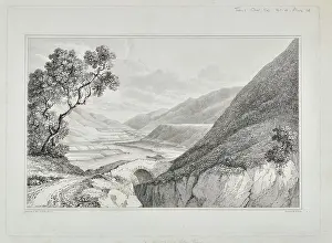 Transactions Prints: View of the Terraces at the top of Glen Roy