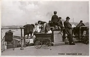 Perambulator Prints: View on the Thames Embankment, London