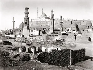 View of the Tombs of the Caliphs, Cairo, Egypt, c. 1880 s