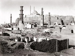 View of the Tombs of the Caliphs, Cairo, Egypt, c.1880 s