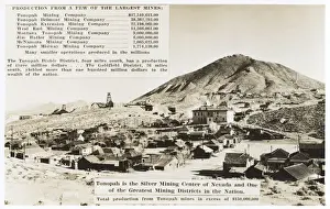 View of Tonopah, Nevada, USA