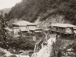 Protective Covering Prints: View of Tonosawa Japan