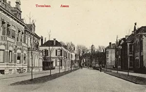 View of Torenlaan, Assen, Drenthe, Netherlands
