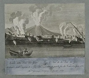 Bartoli Prints: View of Torre del Greco destroyed by eruption of June 1794