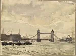 View of Tower Bridge from the Thames
