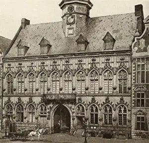 Staircase Prints: View of the Town Hall, Mons, Belgium