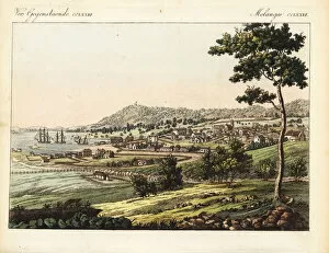 Signals Gallery: View of the town of Hobart, Tasmania, 1821