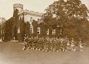Band Gallery: View of Tulloch Castle, Scotland, with pipers
