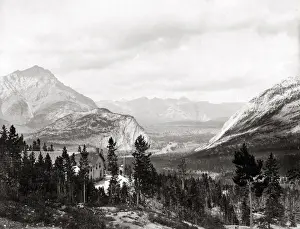 Banff Prints: View from the upper Hot Springs Banff National Park, Canada