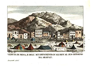 Mina Gallery: View of the village of Mina, in the desert